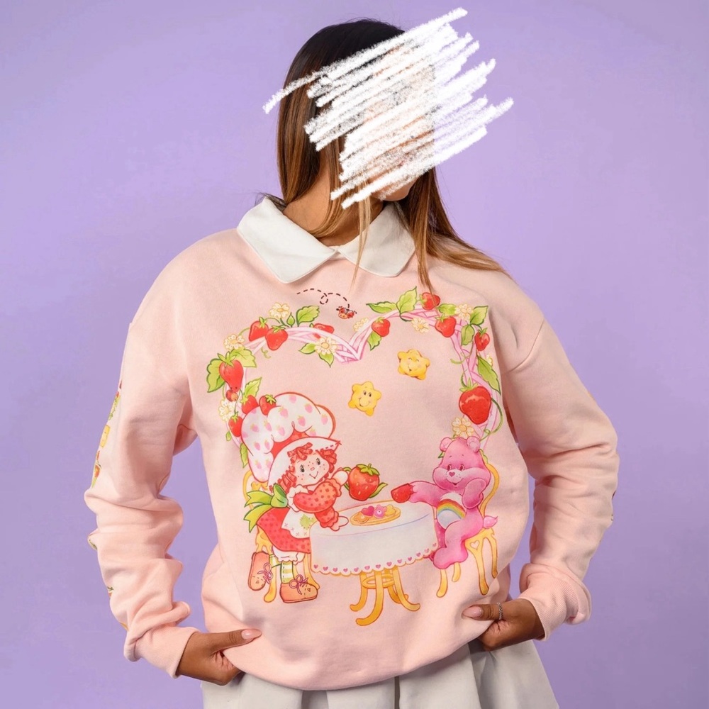 Strawberry Shortcake x Care Bears Collared Sweater